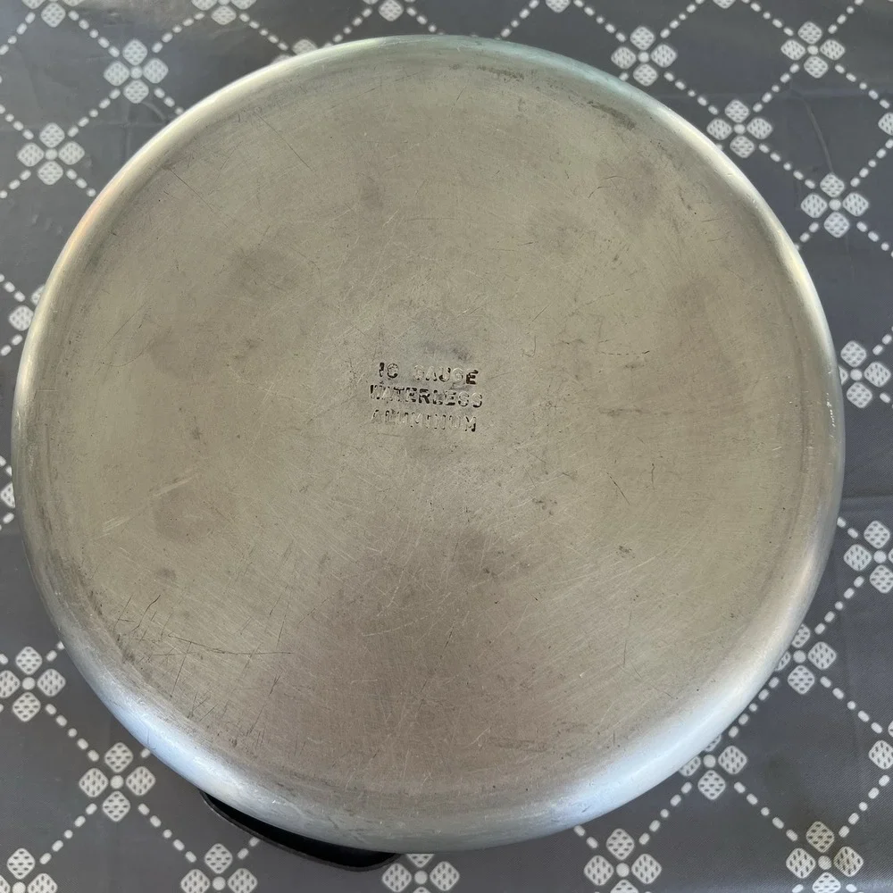 Vintage Mardigian Corp 10 Gauge Waterless Aluminum 6 Qt Dutch Oven Pot Lid USA